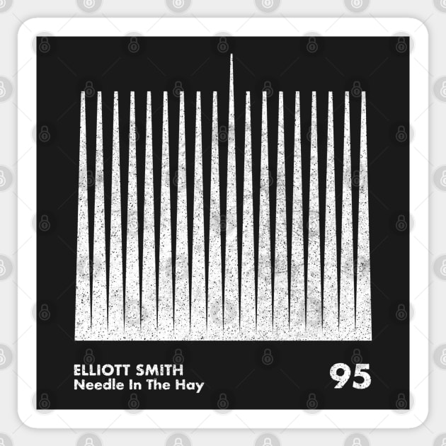 Needle In The Hay / Elliott Smith / Minimal Graphic Design Artwork Sticker by saudade